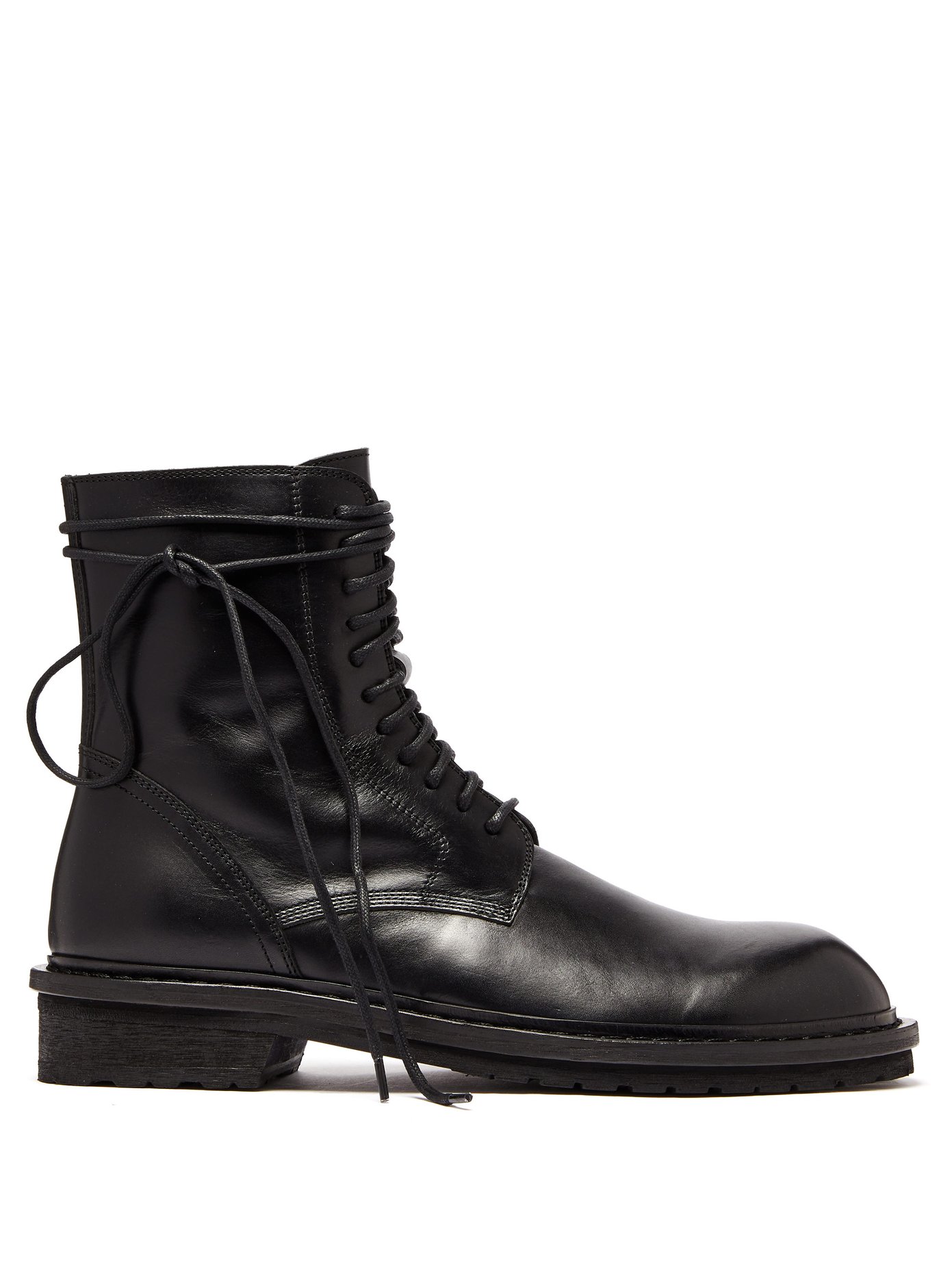 Lace-up leather combat boots | Ann 