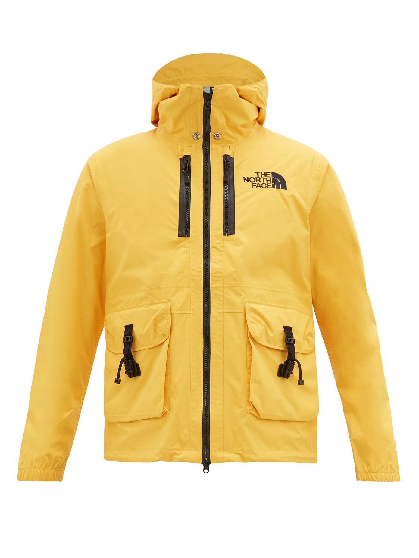 the north face black yellow jacket