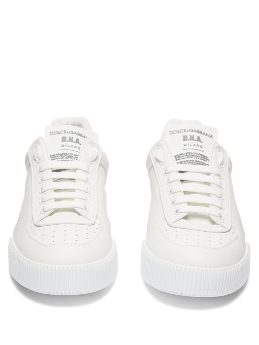 Miami logo leather trainers | Dolce 