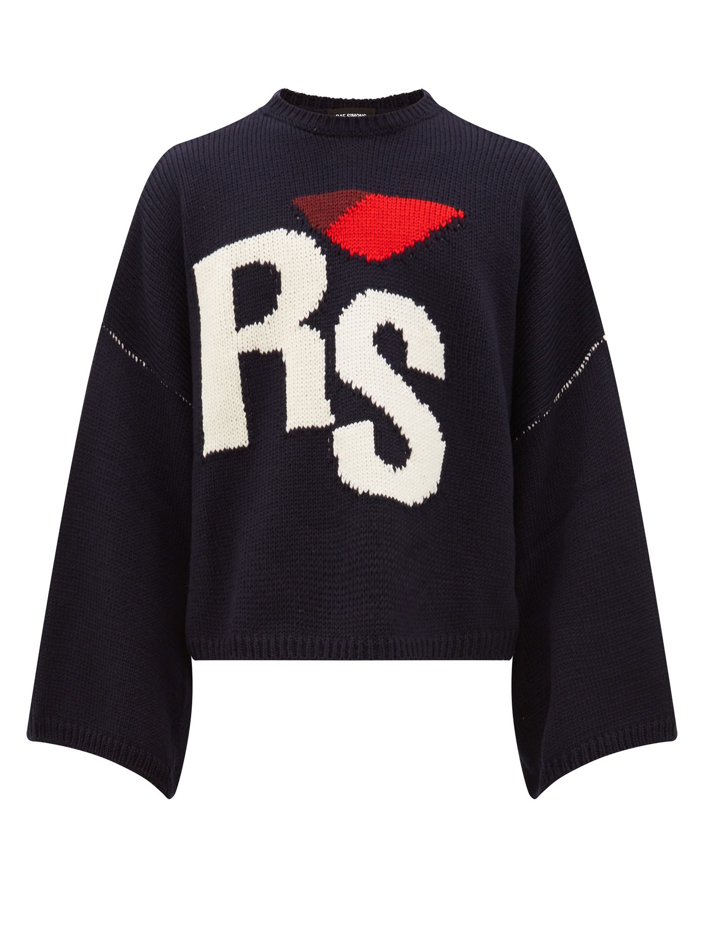 RS-intarsia oversized cropped wool 