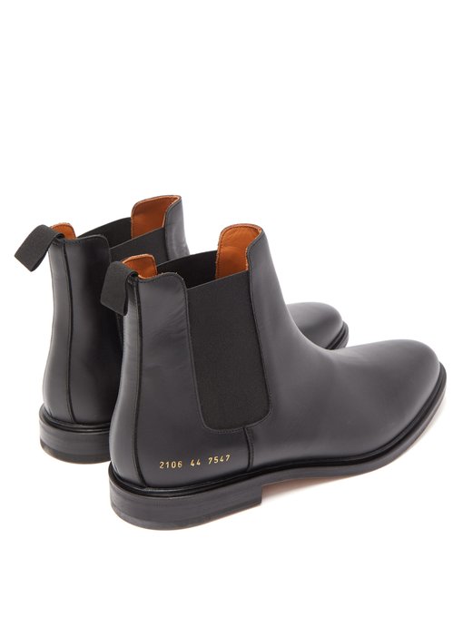 common projects leather chelsea boots