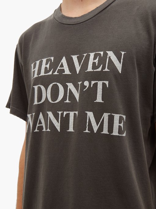 Heaven And Hell Cotton Jersey T Shirt Amiri Matchesfashion Us