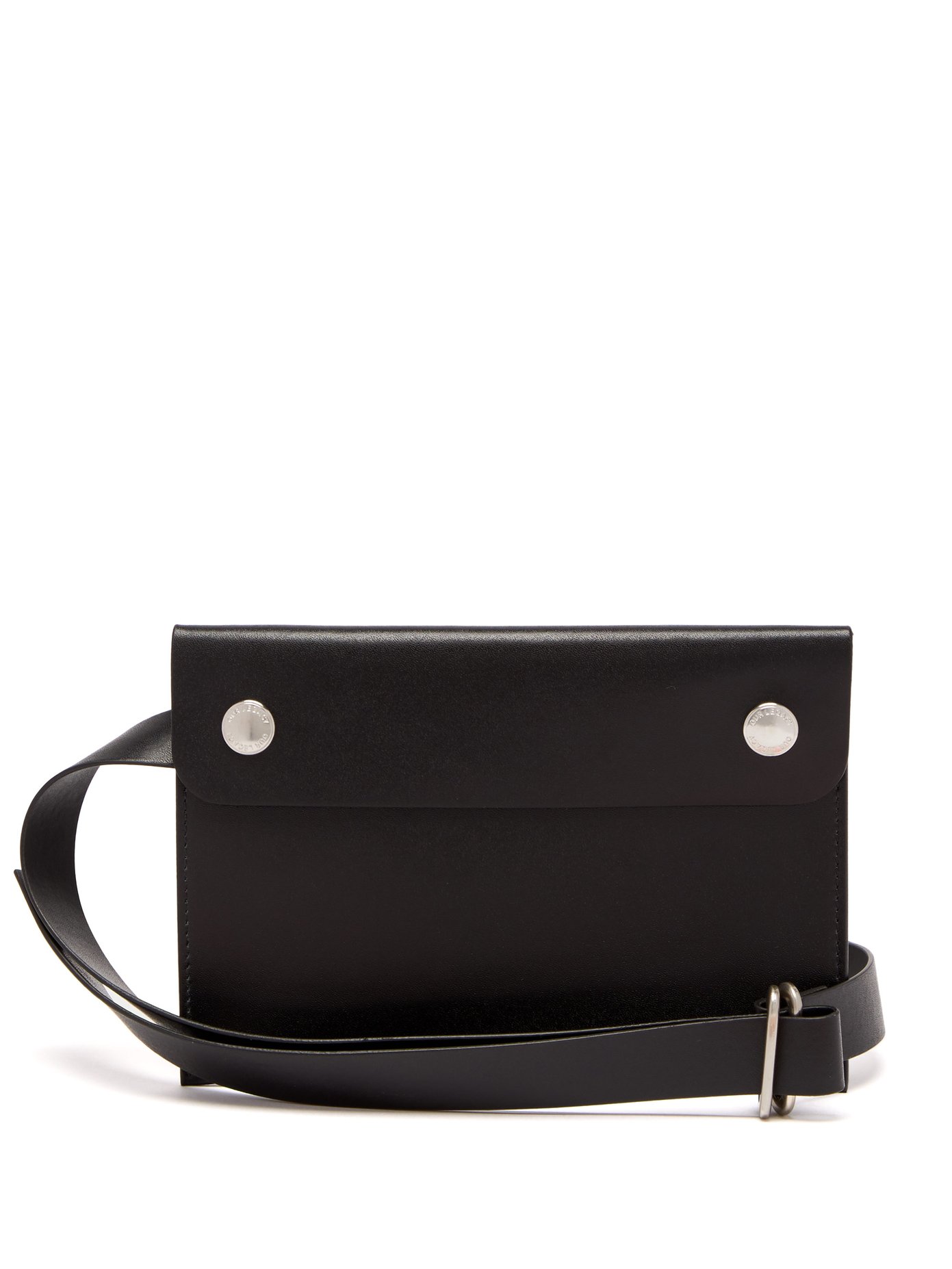 belt bag leather black