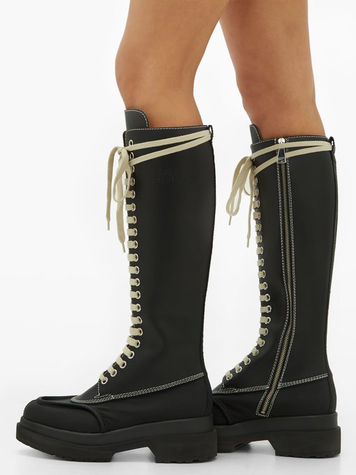 maison margiela leather boots