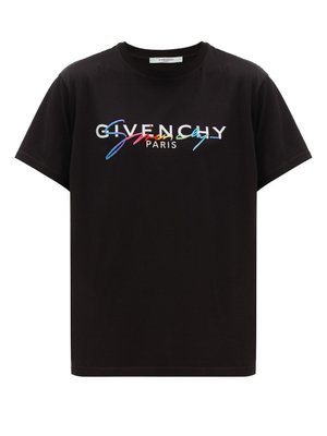 Rainbow signature cotton T-shirt | Givenchy | MATCHESFASHION UK