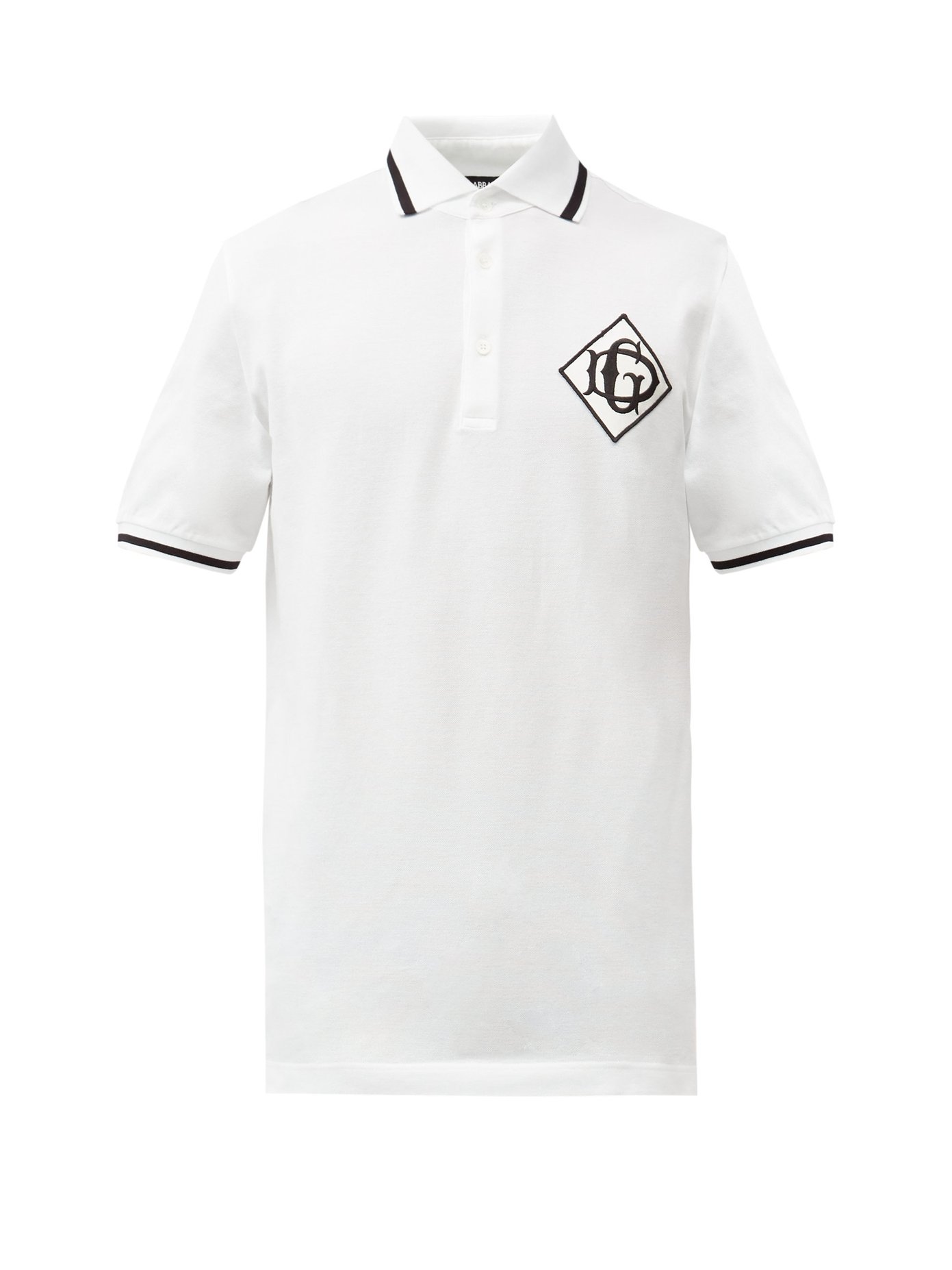 DG-logo cotton-piqué polo shirt | Dolce 