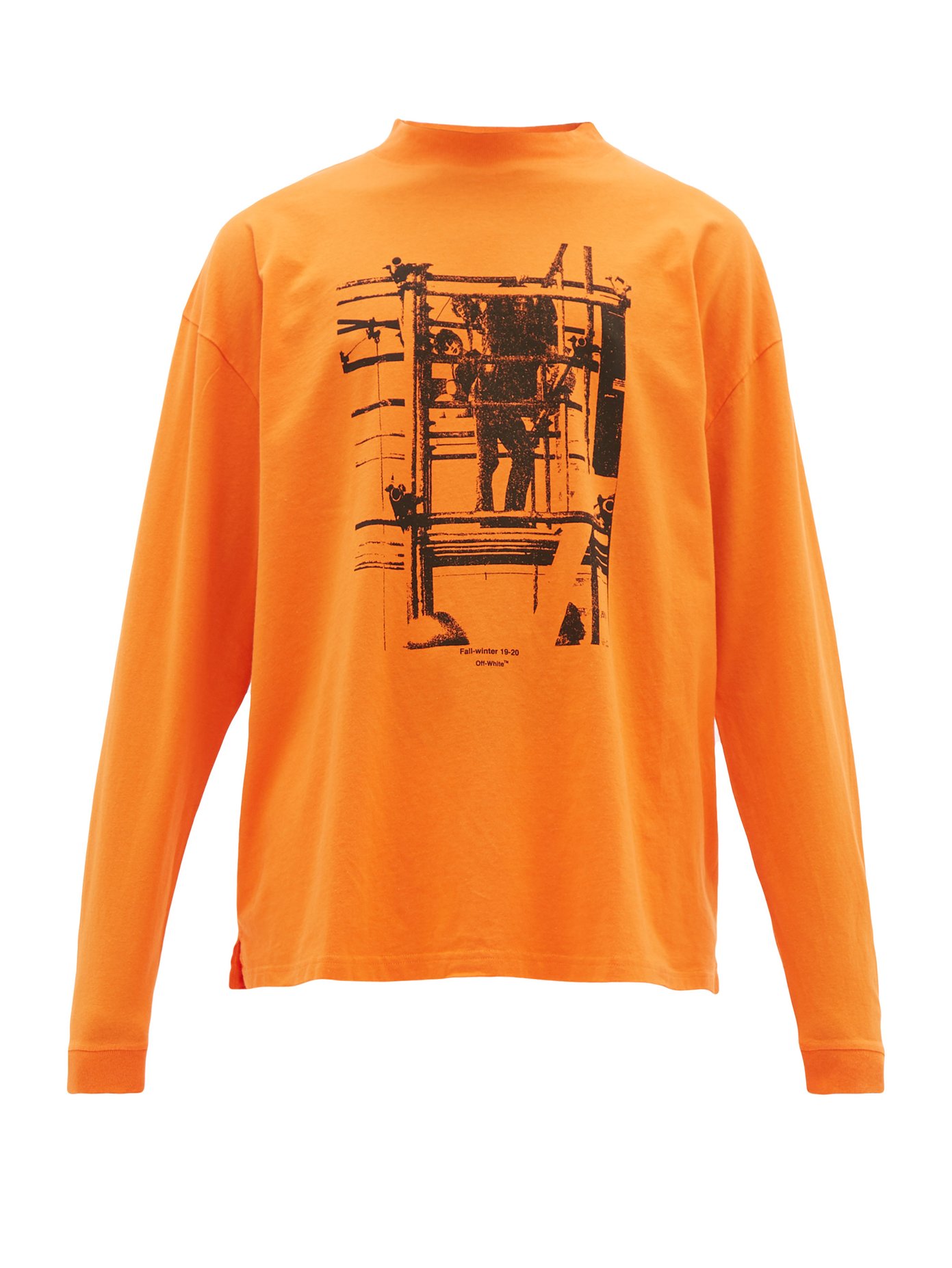 off white orange long sleeve