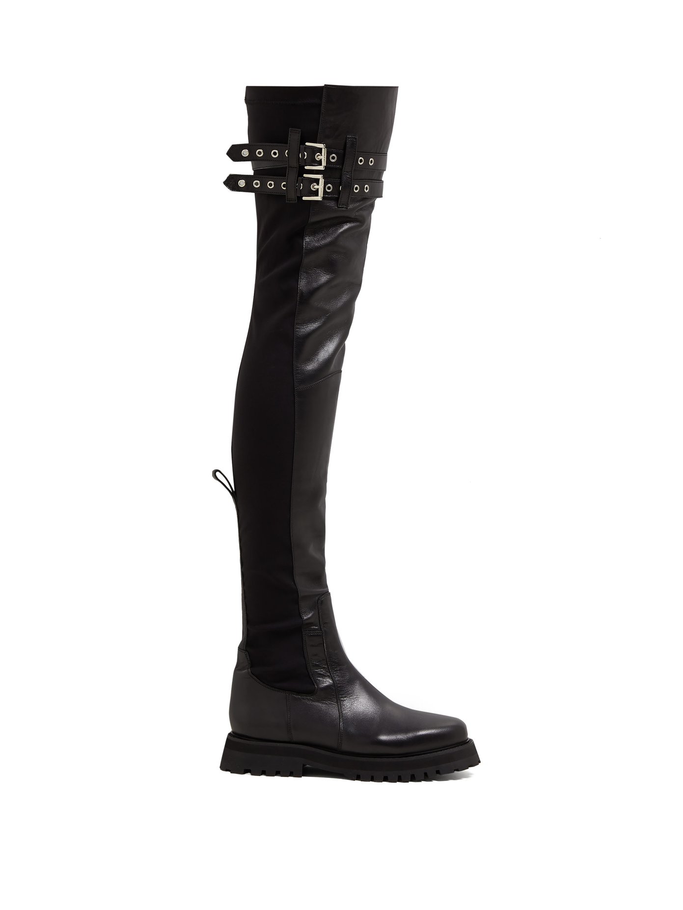 real leather thigh high boots uk