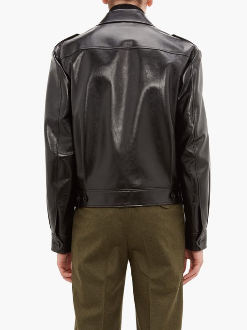 Cropped patent-leather jacket | Prada | MATCHESFASHION UK
