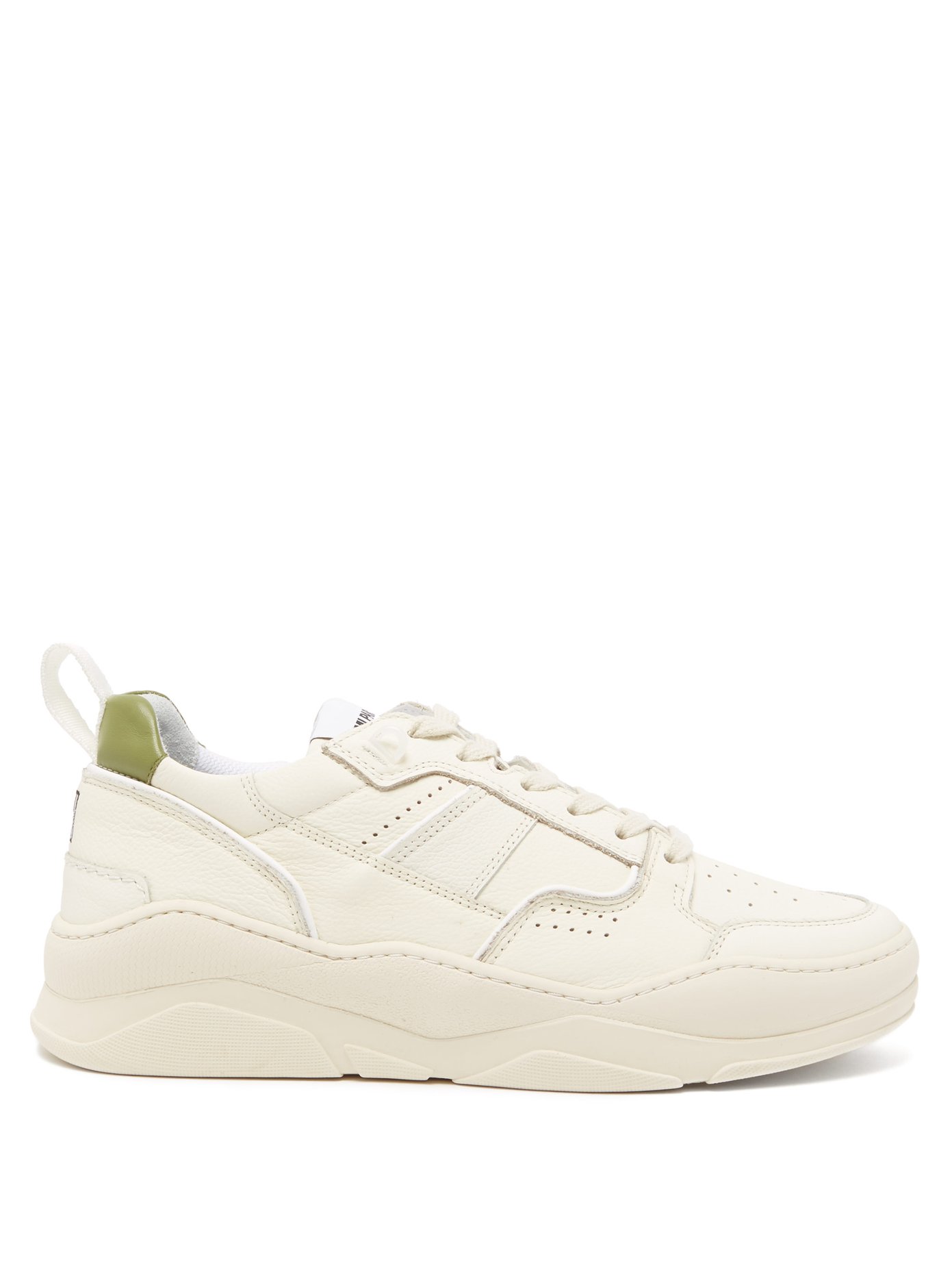 Thick-sole leather trainers | AMI 