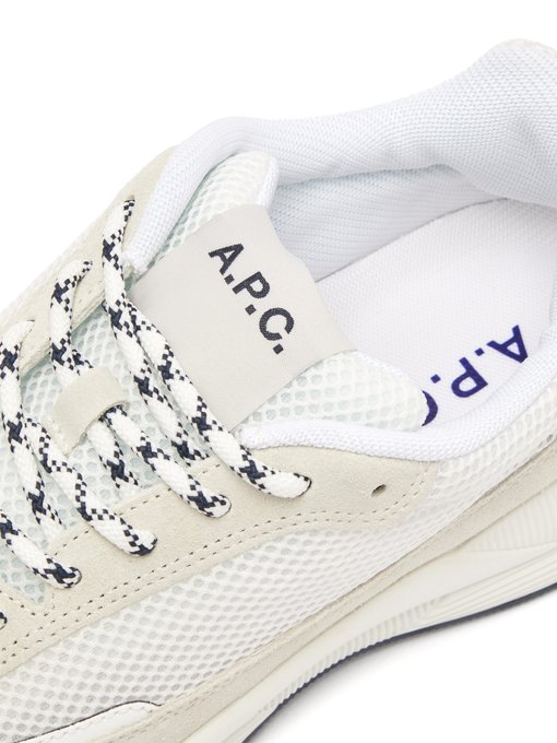 Spencer mesh and suede trainers | A.P.C 