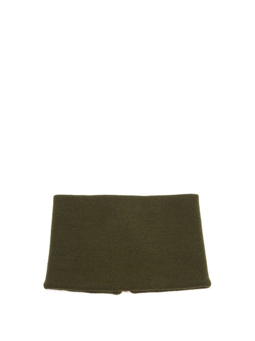 JW Anderson Zip-through ribbed wool neck band