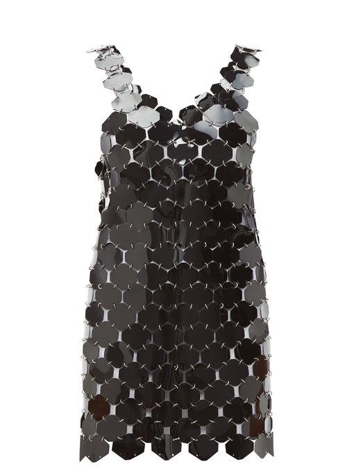 Chainmail hexagonal-sequin mini dress | Paco Rabanne | MATCHESFASHION UK