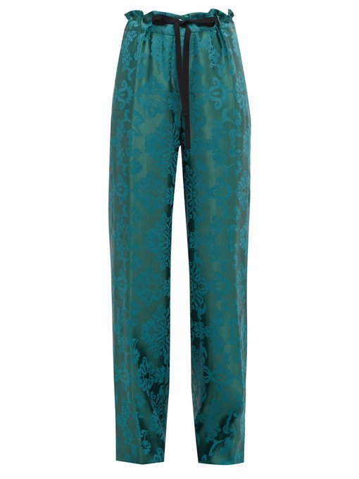 Daphne floral-jacquard trousers | Ann Demeulemeester | MATCHESFASHION UK