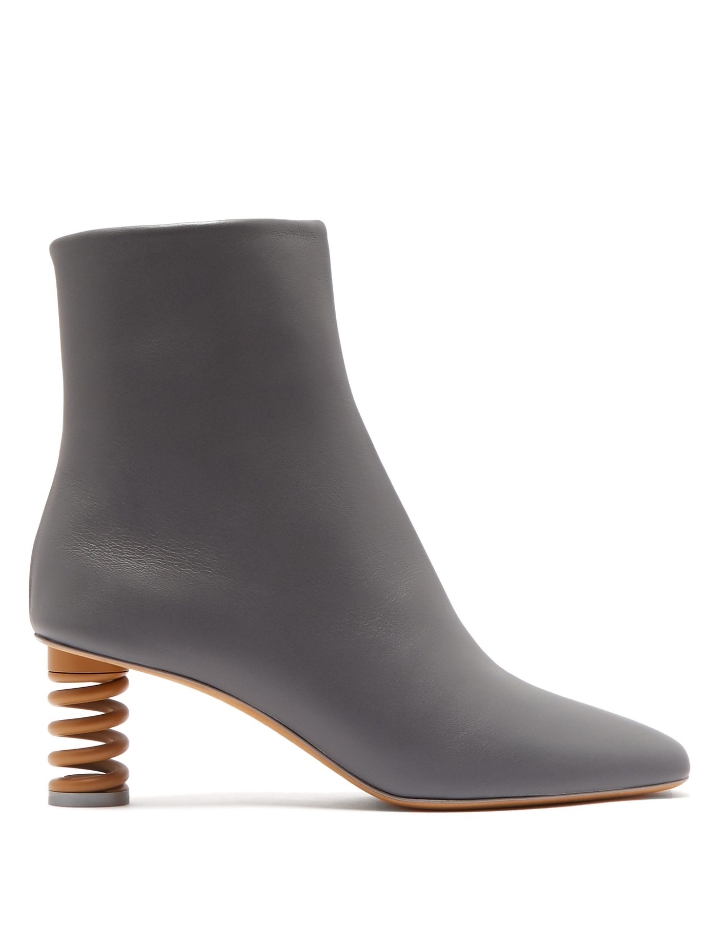 gray heel boots