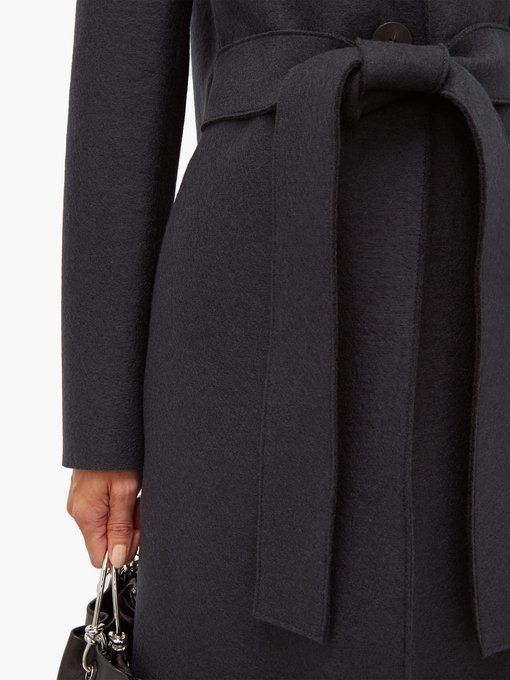 Single-breasted belted wool coat | Harris Wharf London | MATCHESFASHION UK