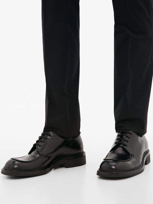 Lace-up leather derby shoes | Prada 