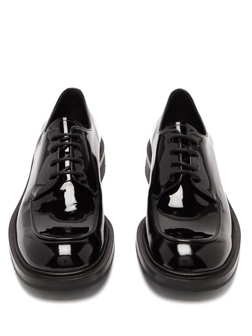 patent leather derby