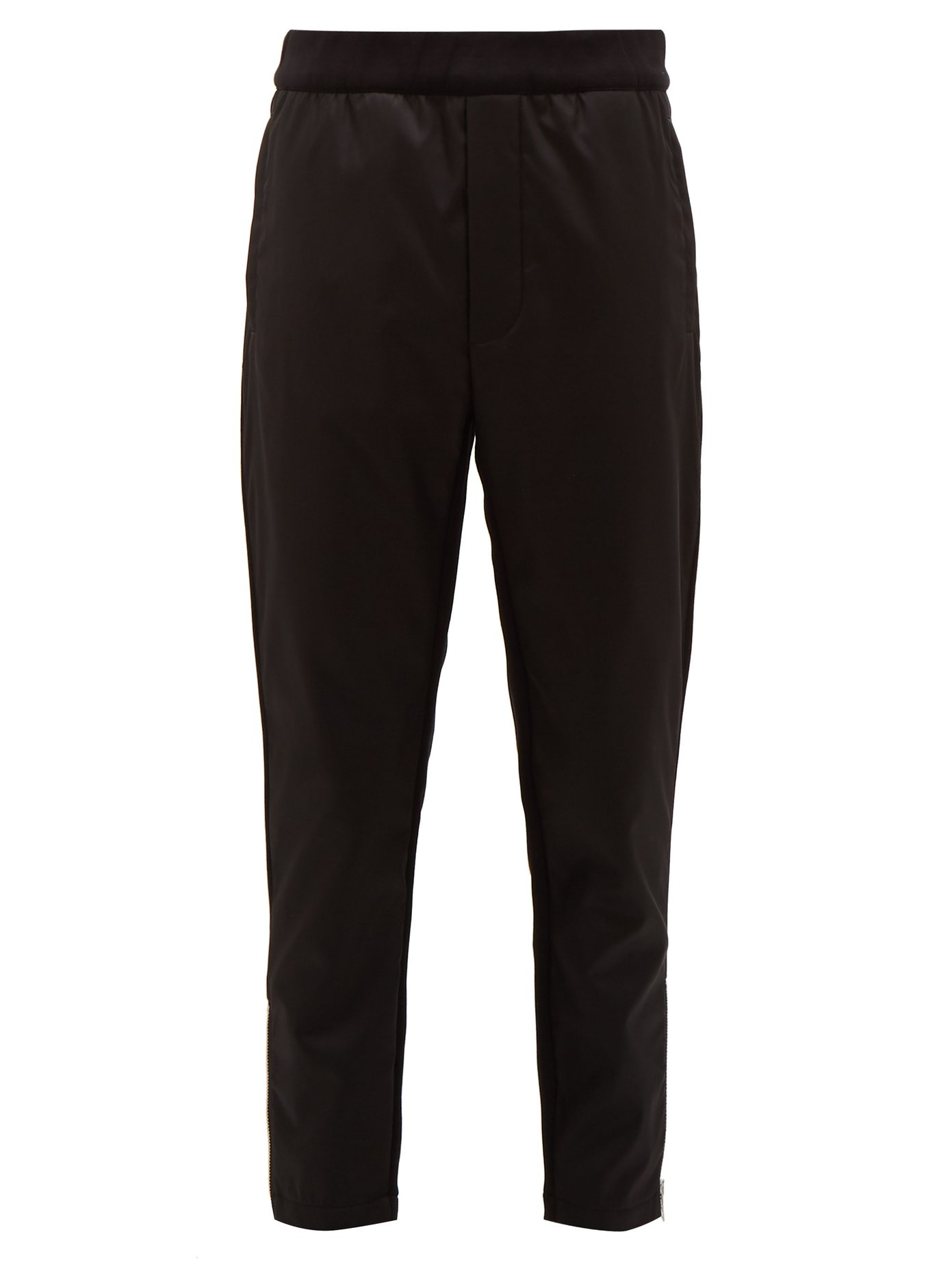 prada gabardine track pants