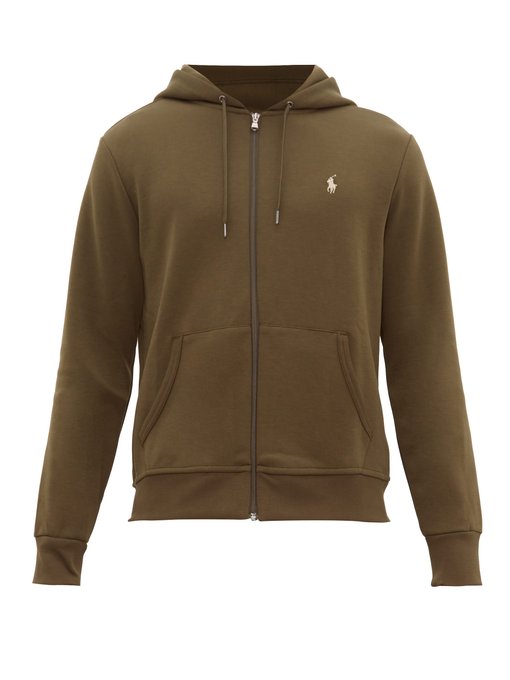 brown polo hoodie