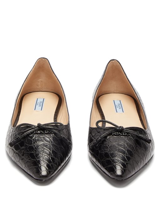 prada bow flats