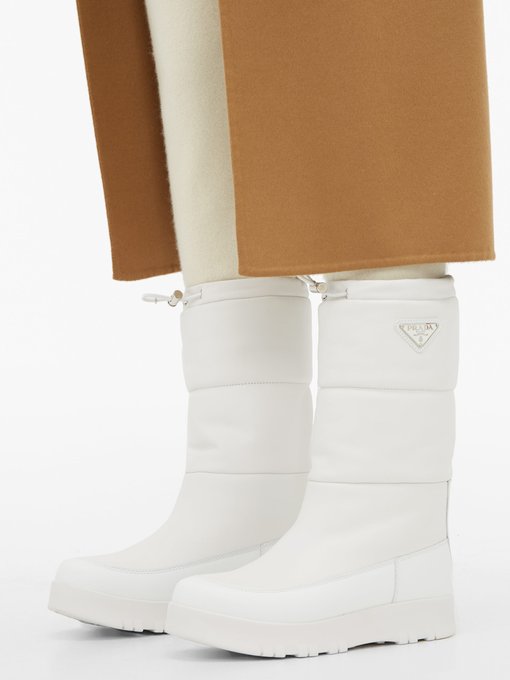 Leather après-ski boots | Prada 