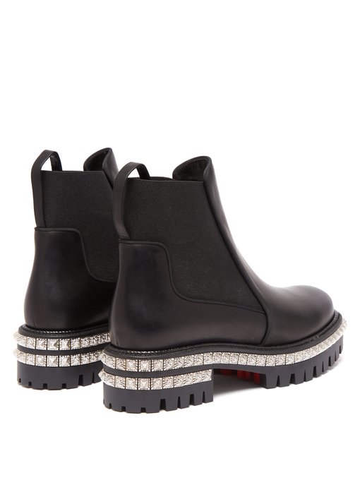 louboutin studded chelsea boots