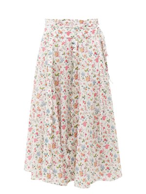 Sophie floral-print cotton midi skirt | Horror Vacui | MATCHESFASHION US