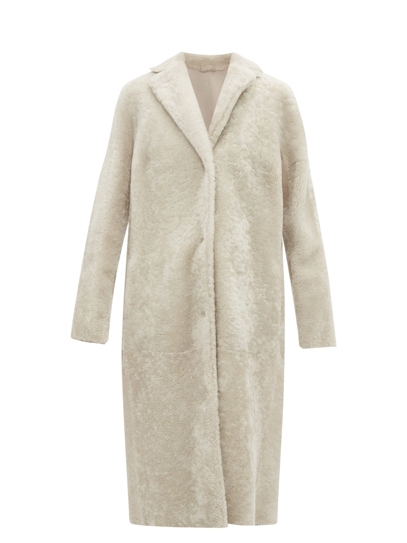 Max Mara Fervida Coat In Cream-grey | ModeSens
