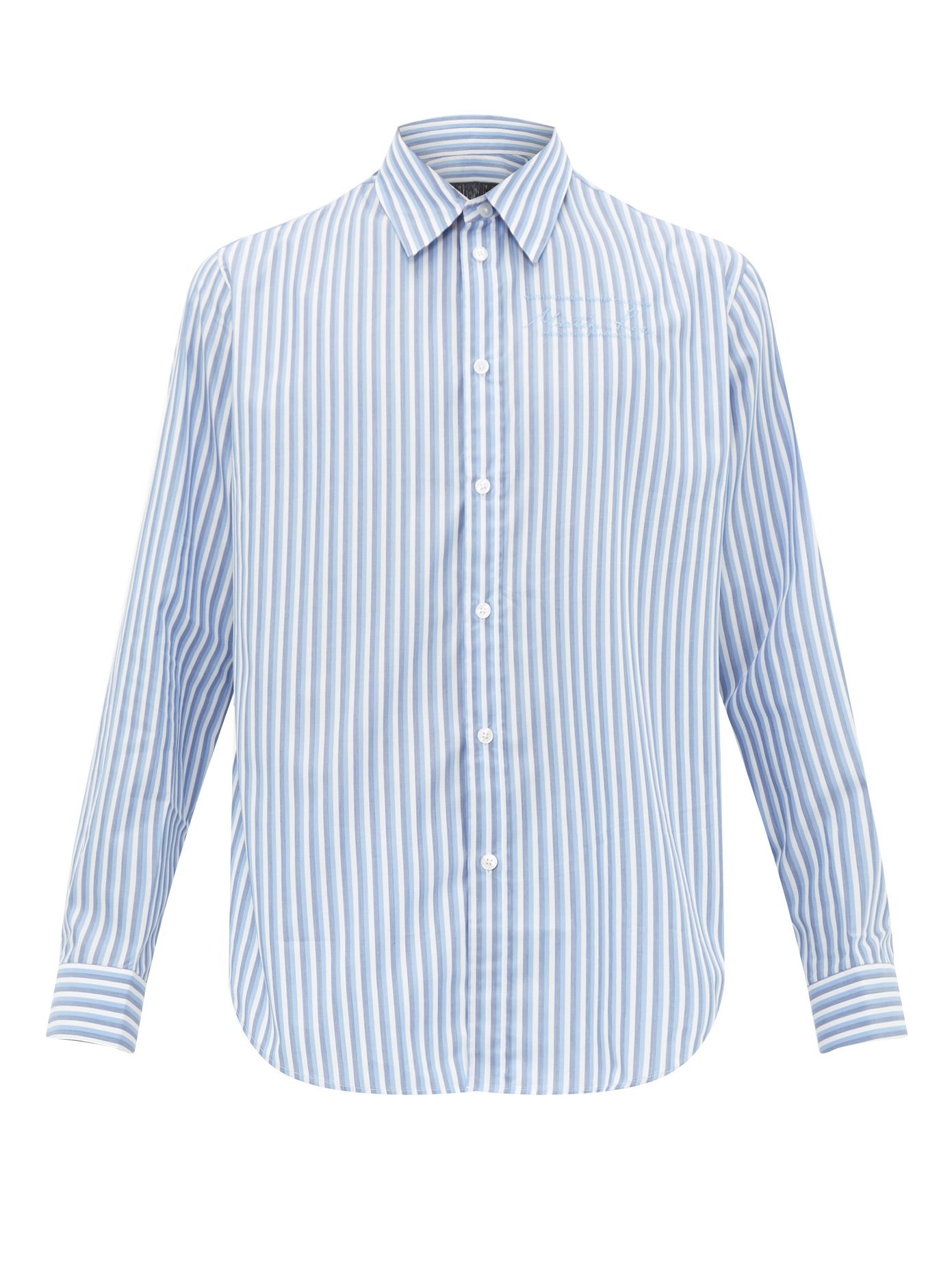 striped cotton oxford shirt