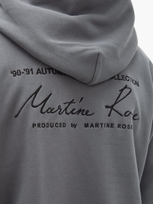 martine rose grey hoodie