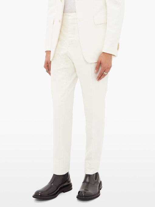 tailored cotton trousers