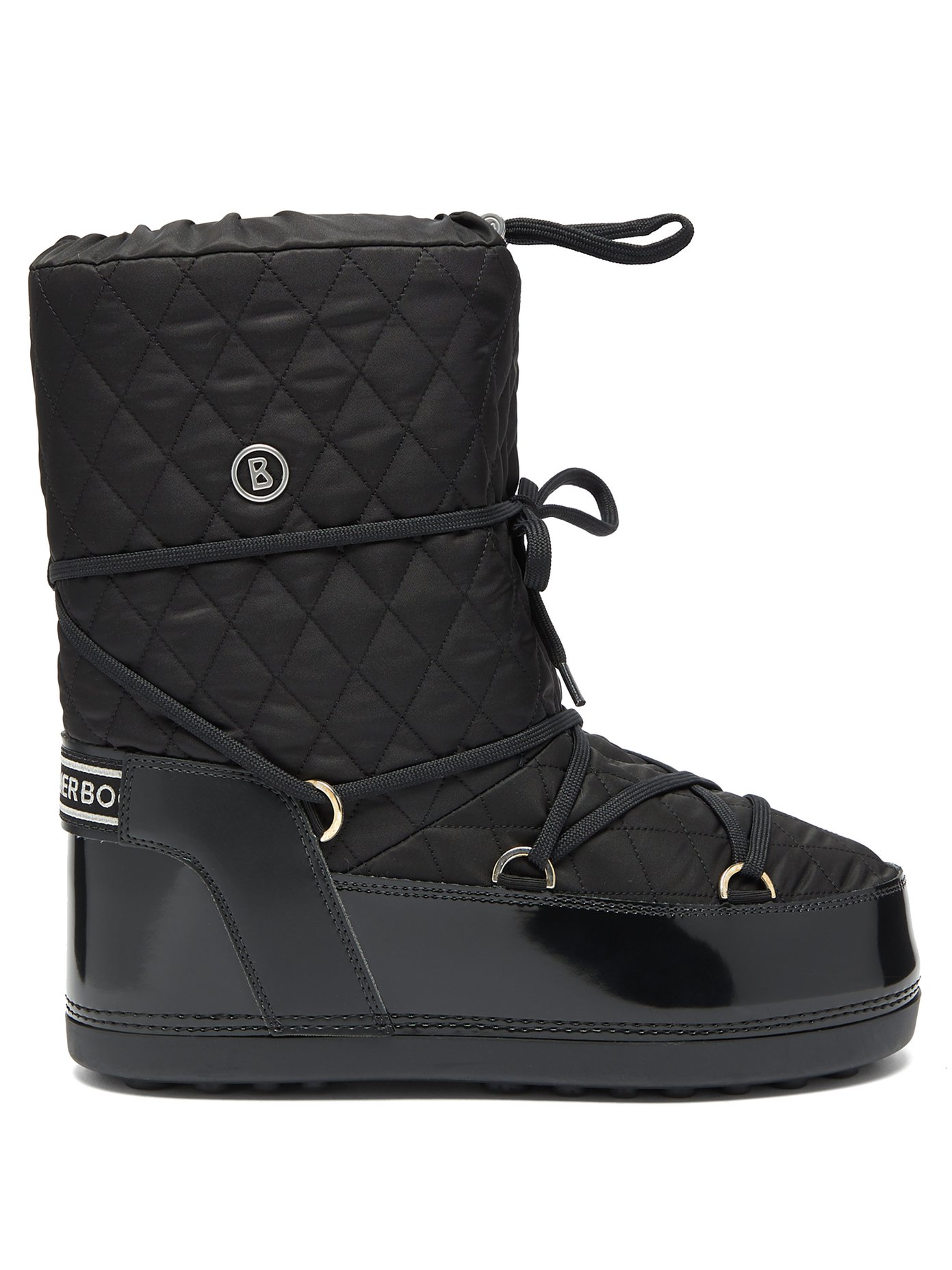 Tignes quilted lace-up snow boots 