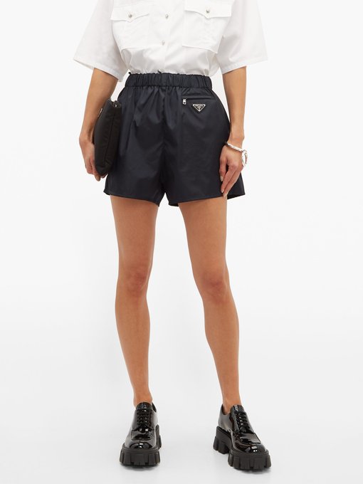 high waisted nylon shorts