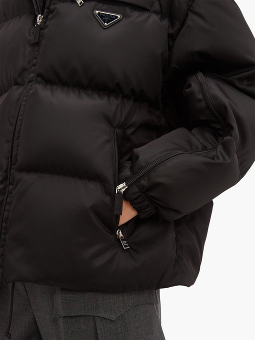 prada quilted shell down jacket