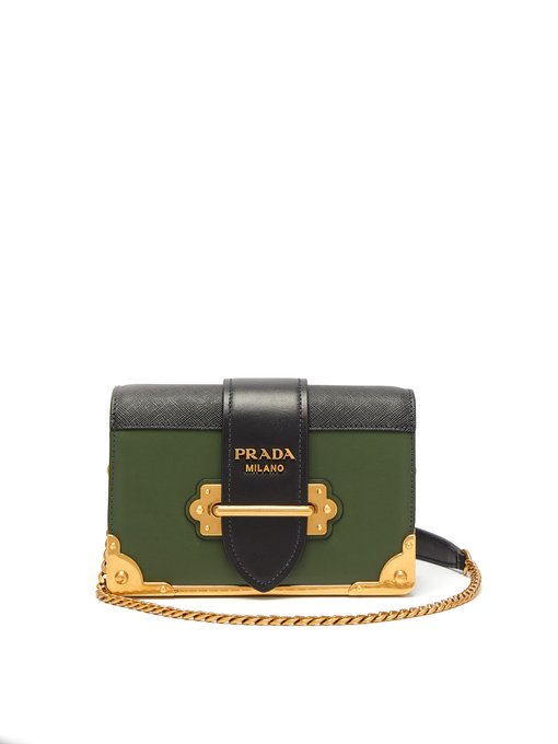 prada green cahier bag