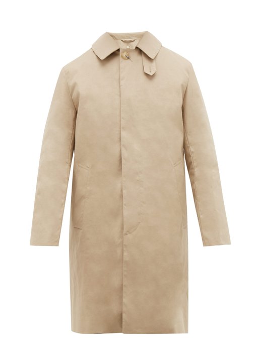 Mackintosh Dunkeld Bonded Cotton Coat In Beige Modesens