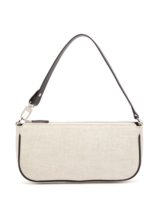 linen shoulder bag