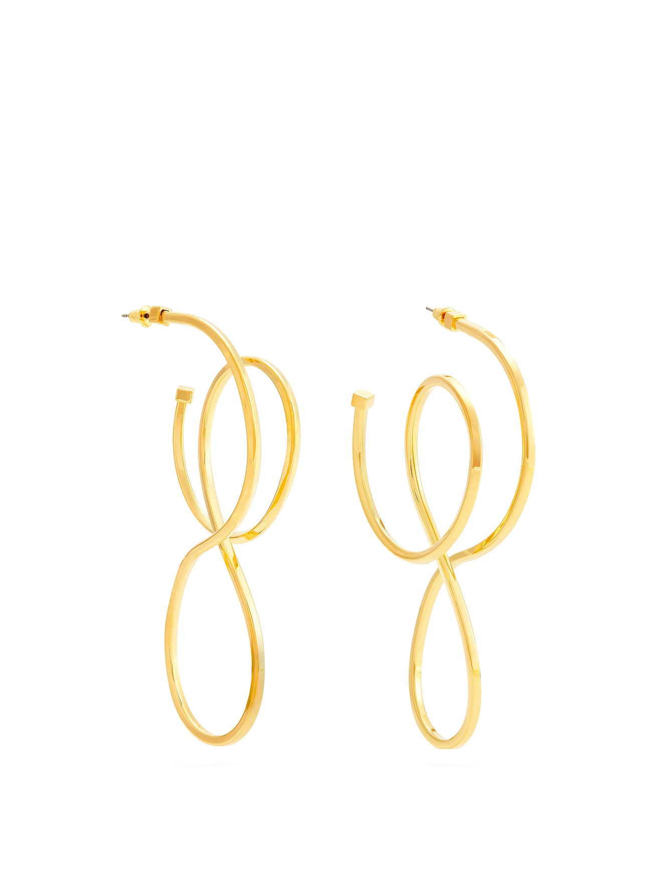 Metallic Circle hoop earrings | Balenciaga | MATCHESFASHION AU