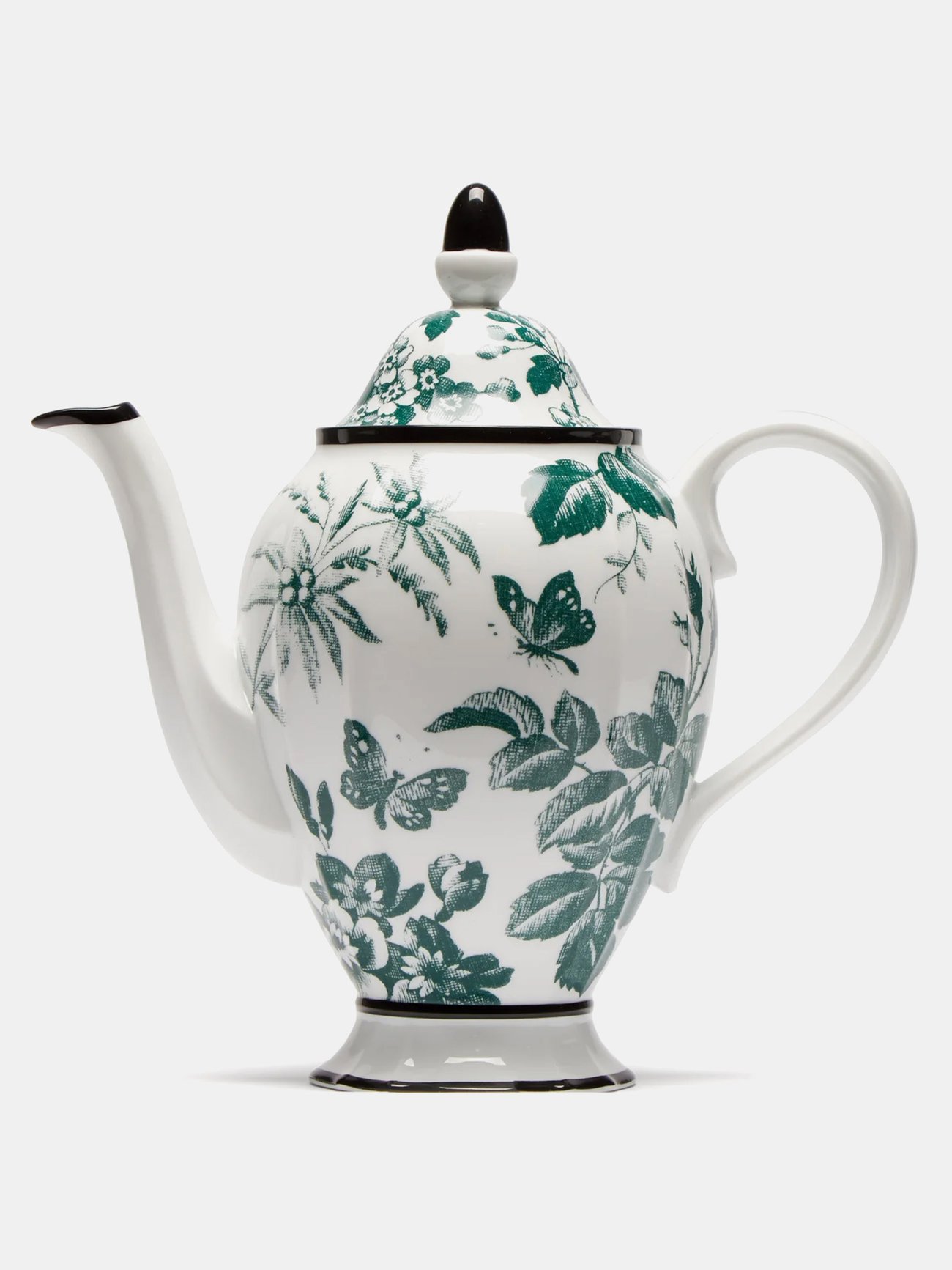 Herbarium porcelain coffee pot