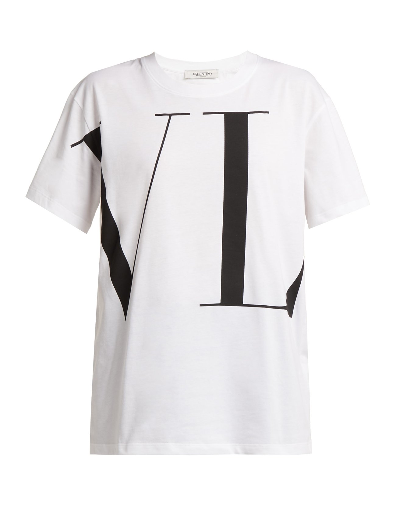 White Logo-print cotton T-shirt | Valentino | MATCHESFASHION UK