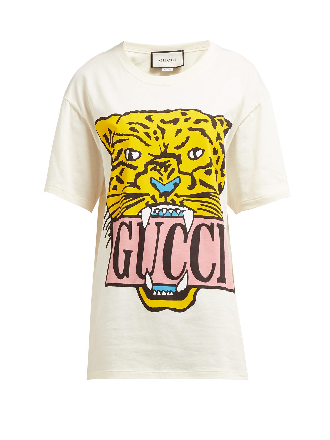 gucci tiger logo t shirt