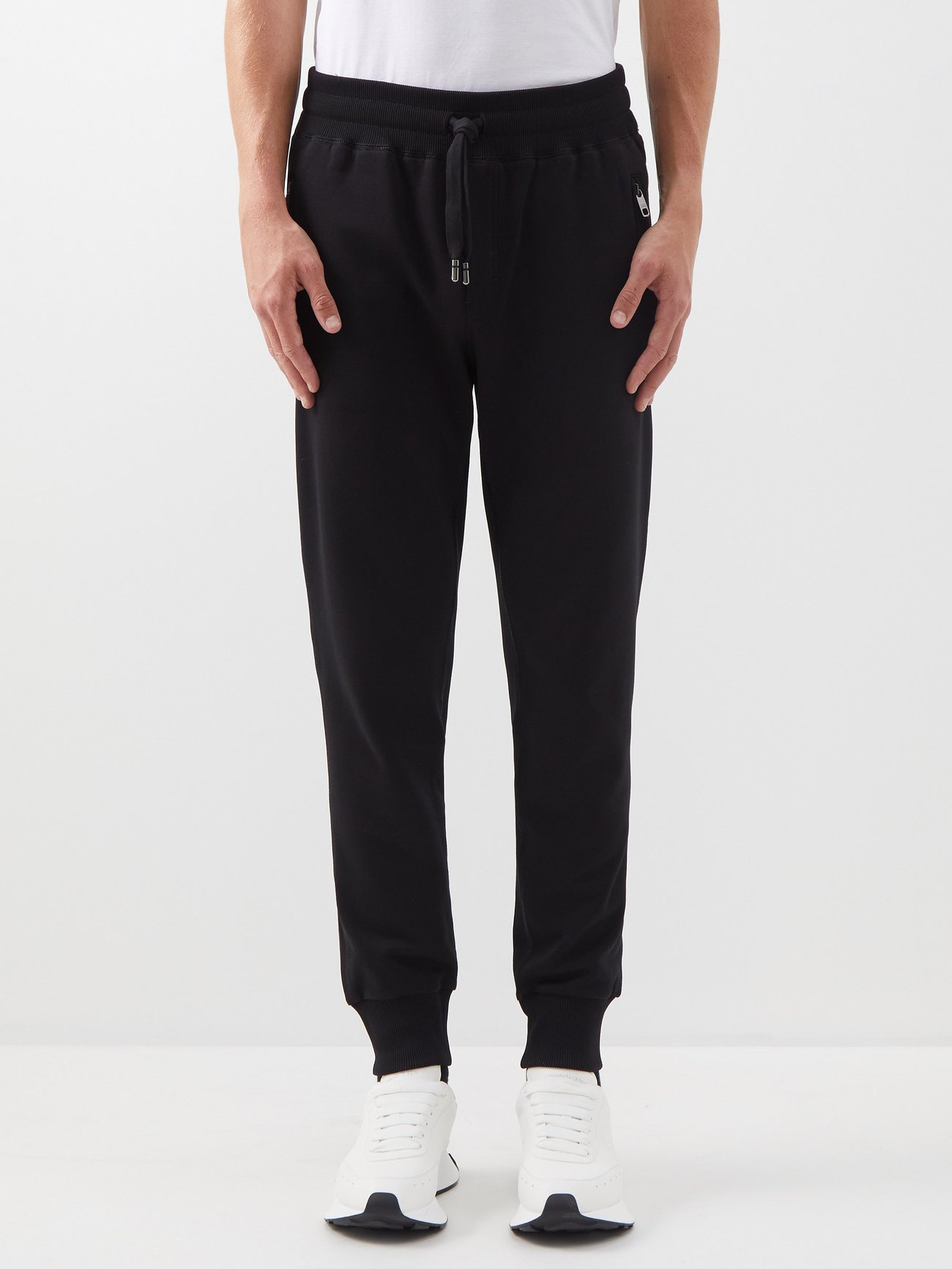 Dolce & Gabbana Pantalon en laine noir style d\u00e9contract\u00e9 Mode Pantalons Pantalons en laine 