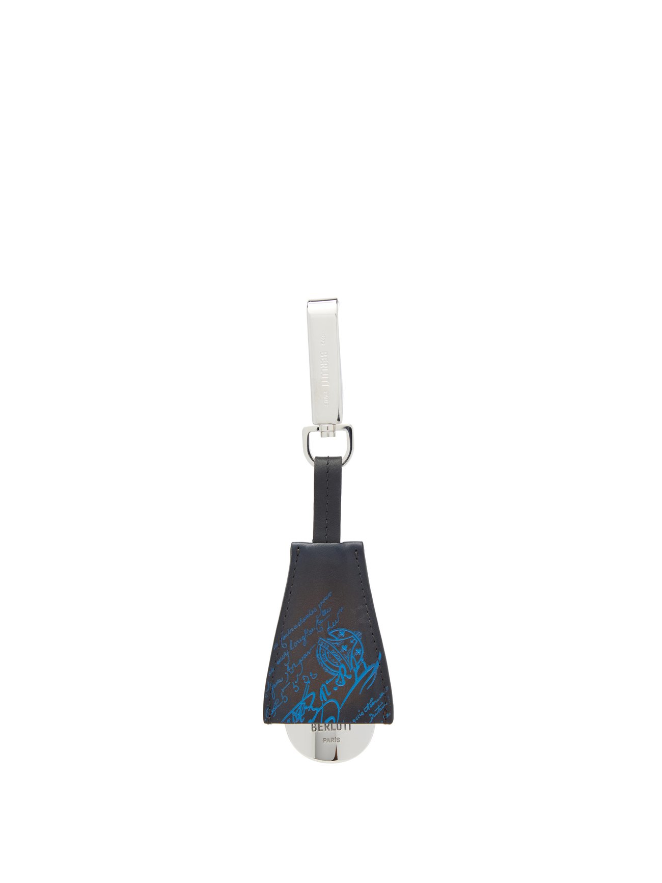 Blue Scritto leather shoehorn key ring | Berluti | MATCHESFASHION US