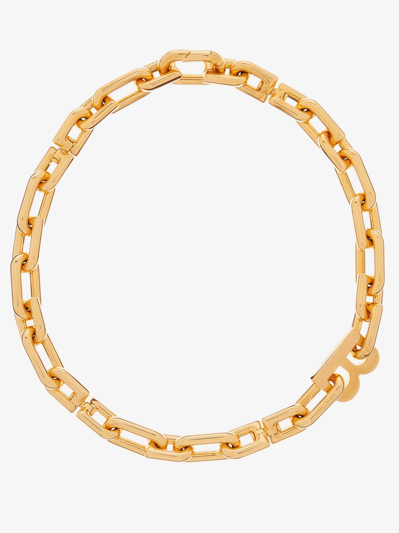 B-logo chain-link necklace