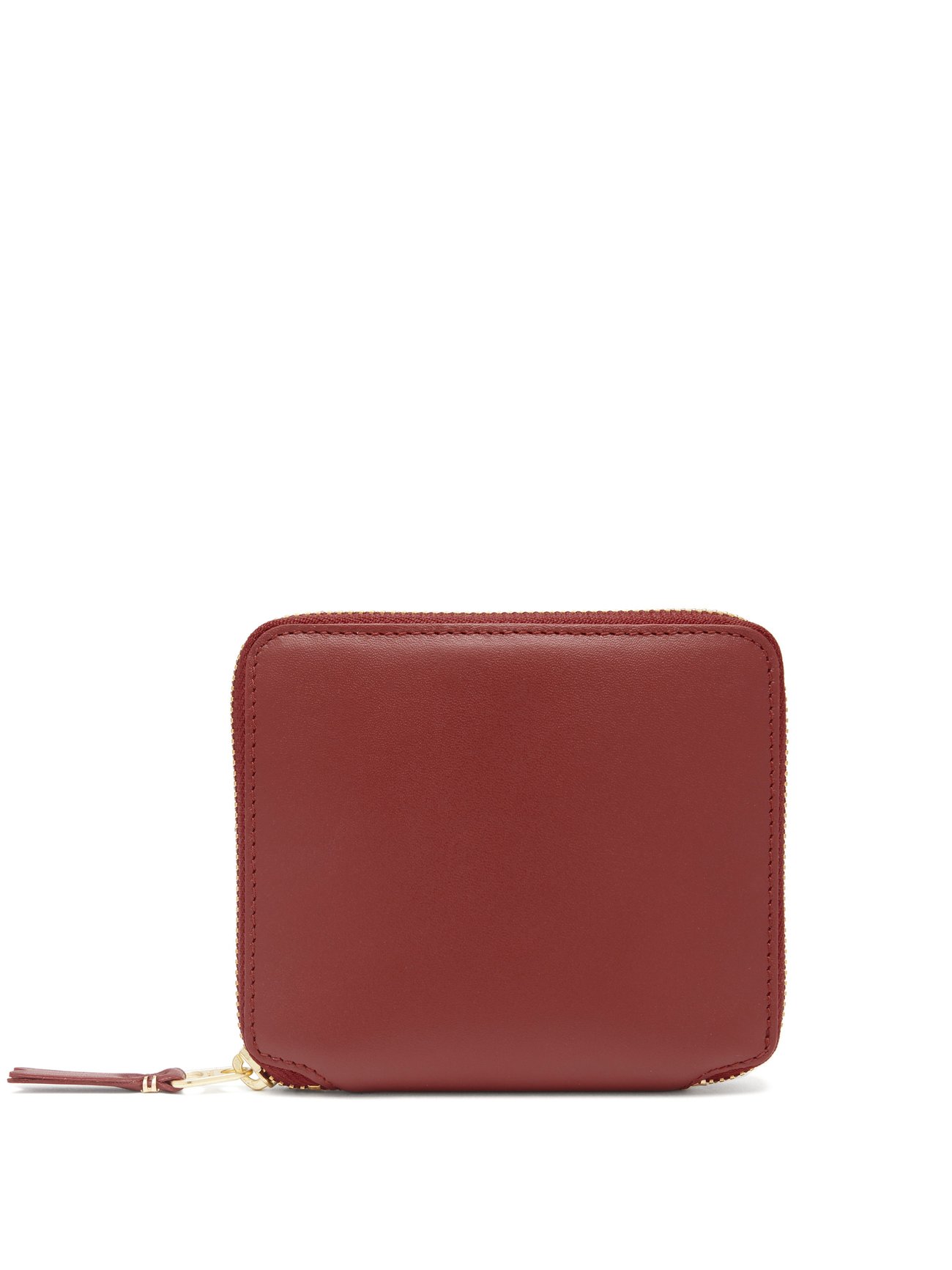 Leather zip wallet