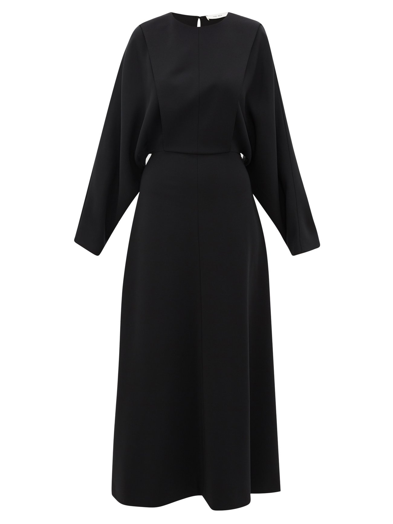 Black Cobai panelled silk and crepe maxi dress | The Row ...