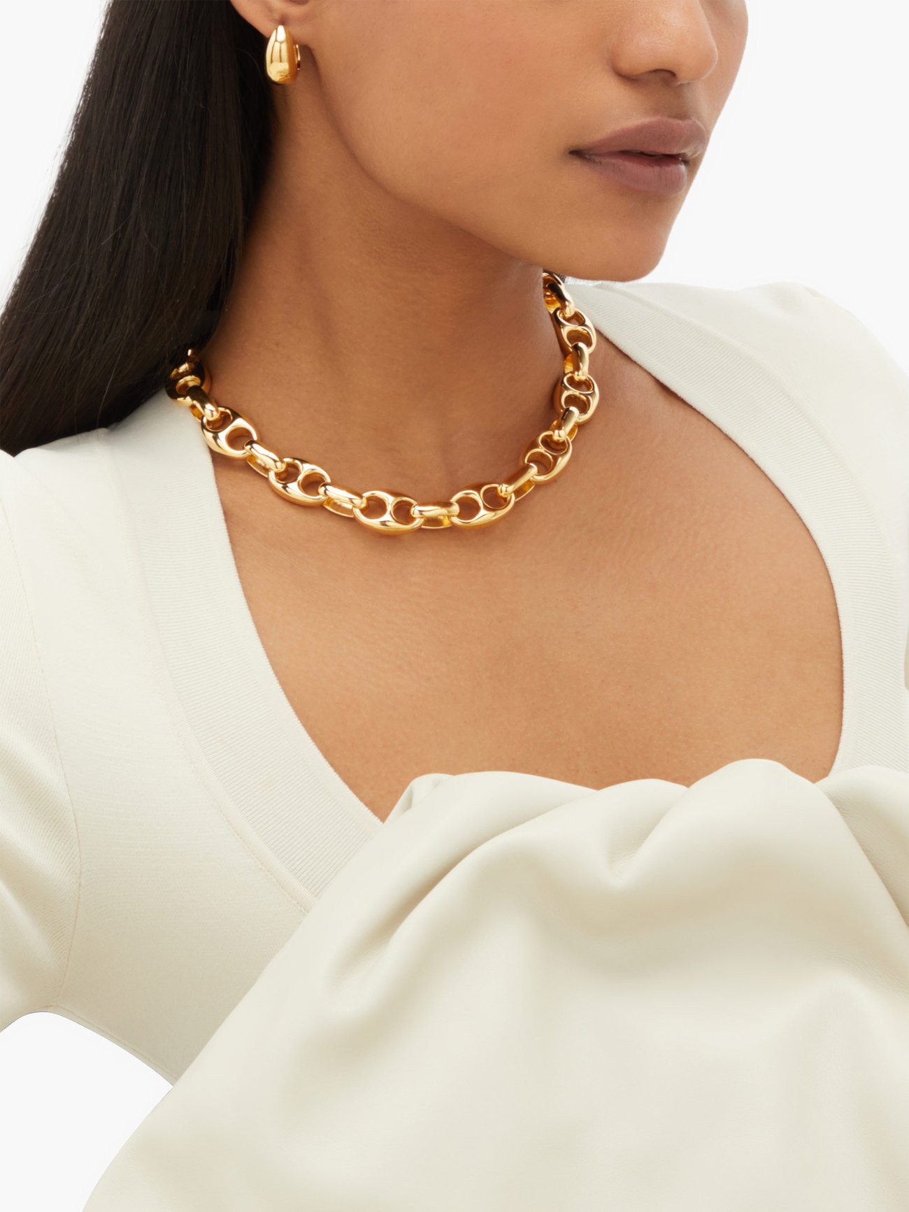 SOPHIE BUHAI Barbara 18kt gold-vermeil chain necklace