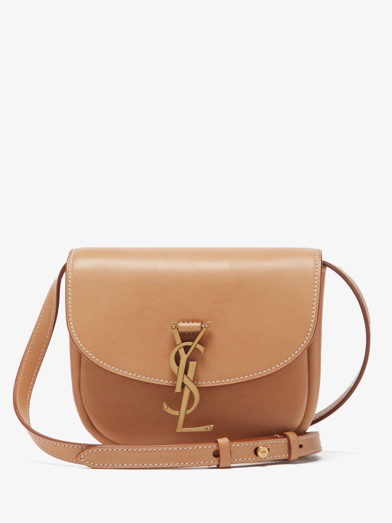 Kaia small YSL-plaque leather cross-body bag