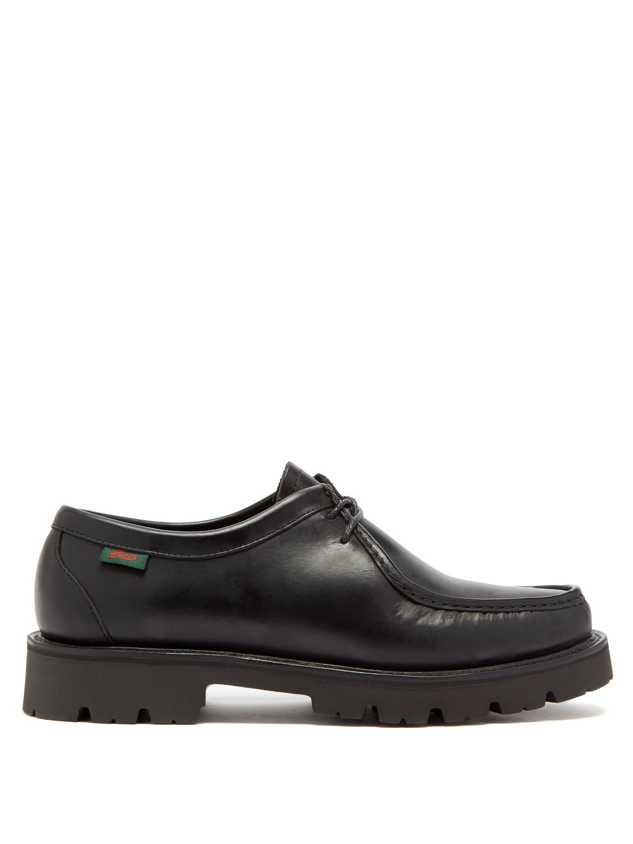 Black Ranger Moc Wallace leather Derby shoes | G.H. Bass & Co ...